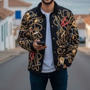 Supreme Chains Quilted jacket size Large